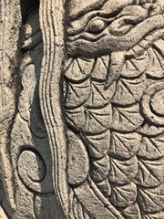 Abstract carving in stone