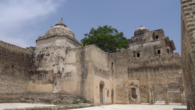 Chakwal Qila Katas Raj Hindu Temples Dedicated to Shiva with One of Many Shrines on a Sunny Blue Sky Day