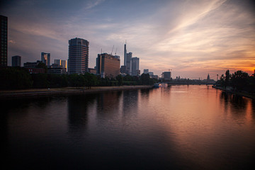 Fototapeta na wymiar Frankfurt am Main sunrise
