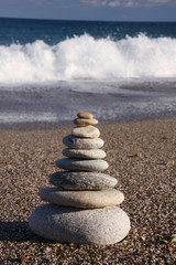 Beach pebbles