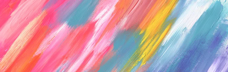 Gardinen Farbenfroh Abstract smear brush stroke acrylic and watercolor painting.  Color texture background.  © Liliia