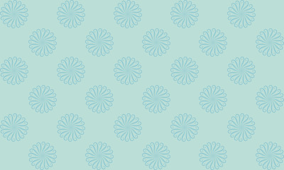 Geometric flower pattern background 