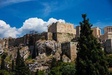 Fototapeta premium ancient ruins in athens