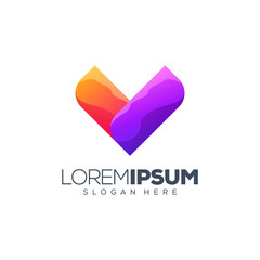 letter V logo design vector illustration