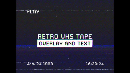 Retro VHS Tape Overlay