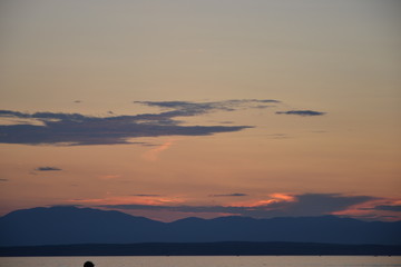 Fototapeta premium sunset over the sea