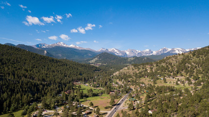 Fototapeta na wymiar Road Leading into National Forest Colorado
