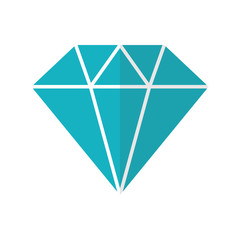 Isolated diamond gem icon design
