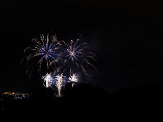 Fireworks in holidays