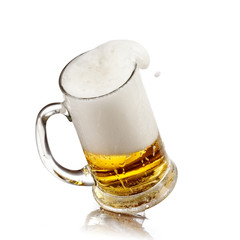 Beer mug plash