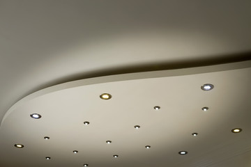 living room ceiling halogen spots