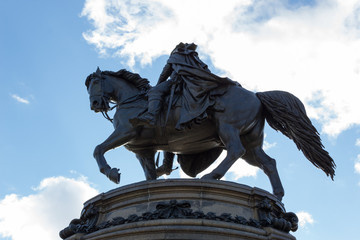 Obraz premium Philadelphia Washington Monument Fountain