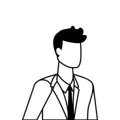 Businessman avatar cartoon design