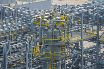 Large-scale metal construction for plant, pipe, communication way, communications.