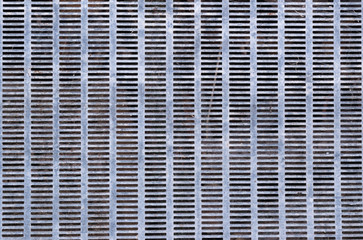 Gray metal grill as background