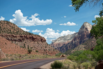Americas southwest landscape on the road