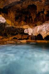 Beautiful Stalactite in the Cave and Basin National Historic Site