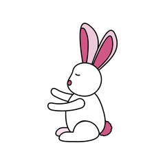 Isolated rabbit cartoon vector design