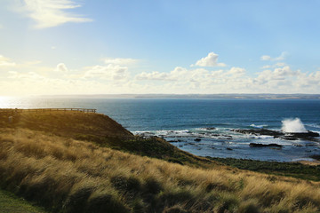 Seascape in the spring season in Australia.