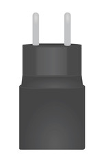 Obraz premium Grey USB charger. vector illustration