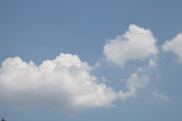 blue sky with white clouds