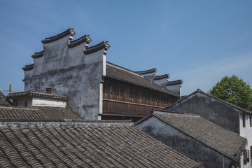 Fototapeta na wymiar Traditional Chinese houses in Nanxun, Zhejiang, China