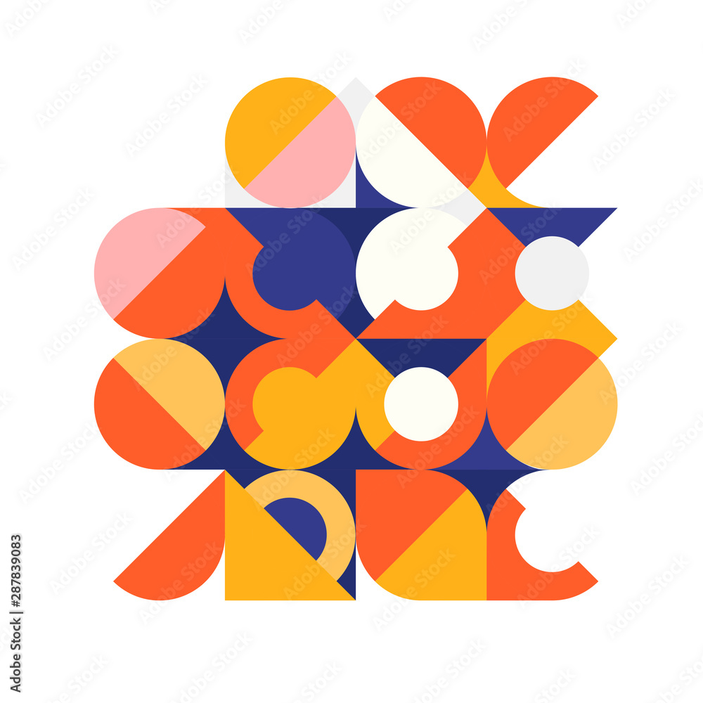 Poster abstract trendy geometric background. minimal colorful pattern geometric design. eps10 vector illust