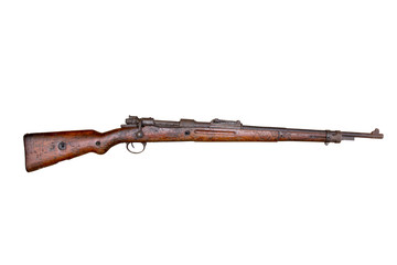 An old world war II rifle.
