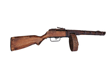 World war II weapons. Old machine.
