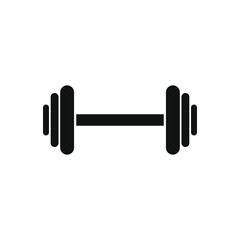 Dumbbell icon. Vector illustration.