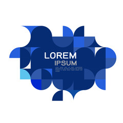 Abstract trendy geometric template with blue repeating grid pattern . Minimal pattern geometric design. Eps10 vector illustration.