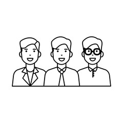 Isolated avatar men vector design