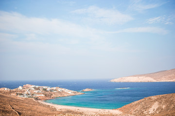 Traditional sea view in Mykonos island, Greece