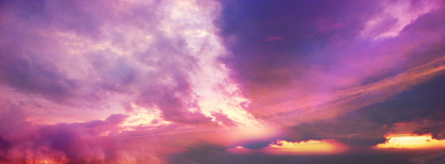 himmel dramatisch panorama banner