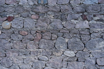 Wall of stone as texture and background