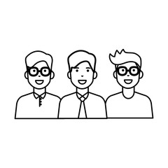 Isolated avatar men vector design