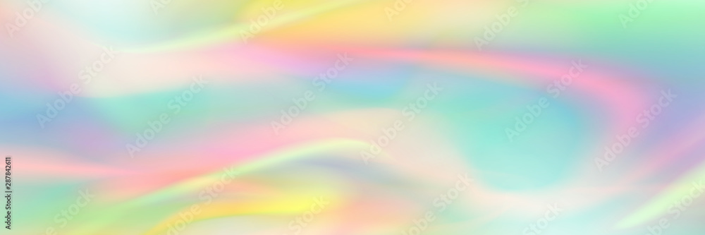 Poster horizontal abstract pastel holographic texture design for pattern and background