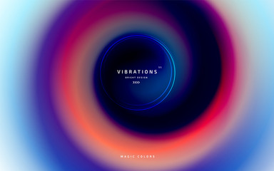 Liquid abstract background with colorful smooth flow of colors. Beautiful blurred backdrop with fluid gradient. Twisted design with gradual blend between shades. Vector template of cover, presentation