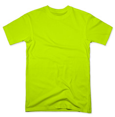 neon yellow blank tee shirt