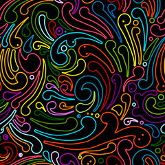 Abstract swirl seamless pattern for your design