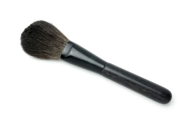 makeup  brush for   cheeks, powder blush on white background 