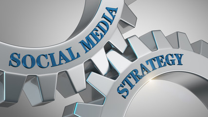 Social media strategy concept