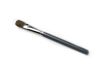 makeup  brush for   cheeks, powder blush on white background 