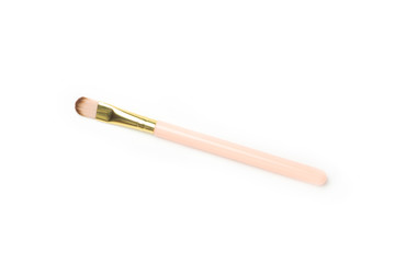 makeup eye shadow brush on white back ground 