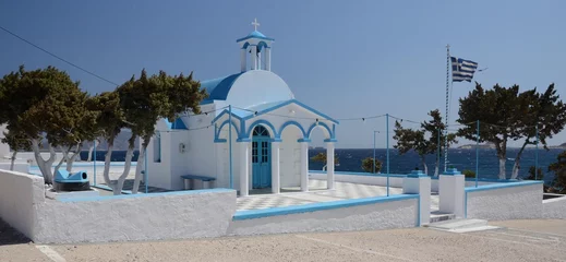 Poster église à Milos grèce © Stéphane