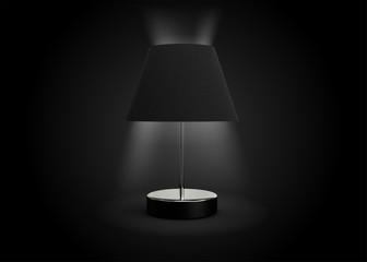 Bedside Lamp Antique Style Design 3D Render