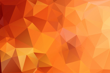 Autumn concept brown Low poly crystal background. Polygon design pattern. brown Low poly vector illustration, low polygon background.