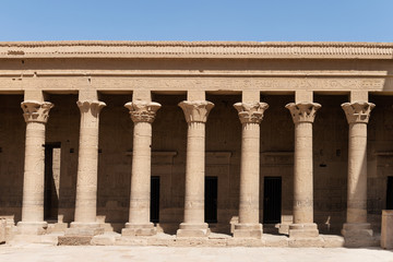Naklejka premium Philae Temple Columns Aswan Egypt
