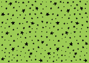 Stars background in Halloween colors for children kids