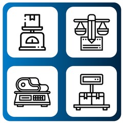 Set of judicial icons such as Scale, Balance , judicial